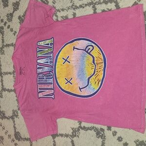 Preppy Nirvana tee shirt! Womens medium! Super cute!!
